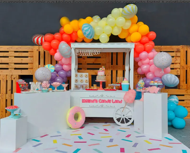 Decoração tema Candy Bar