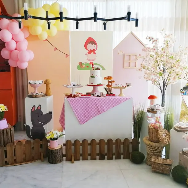 Decoração tema Capuchinho Vermelho
