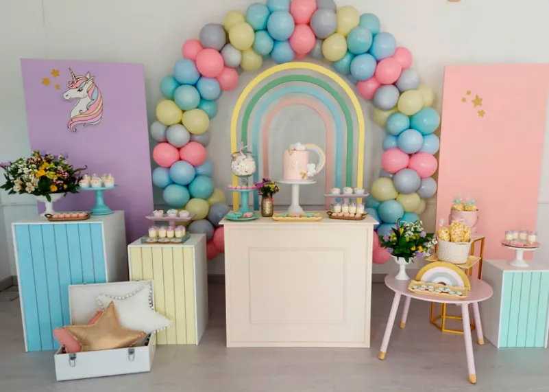 Decoração tema Unicórnios