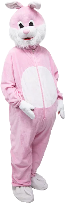 Mascote Coelho Rosa